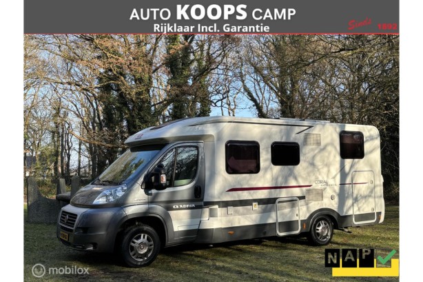 Adria Coral S Axess 600 SL Fiat 2.3 150pk Automaat Euro 5 | Enkele-bedden | Douche/ wc | Garage | 7m Lang | TOPSTAAT