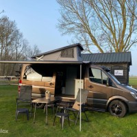 Mercedes Sprinter 316 2.2 CDI Automaat. Camper 6 persoons, Slaap-Hef-dak, Luifel, Fietsendrager, Airco, Luchtvering stoelen. Foto #2