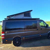 Mercedes Sprinter 316 2.2 CDI Automaat. Camper 6 persoons, Slaap-Hef-dak, Luifel, Fietsendrager, Airco, Luchtvering stoelen. Foto #5