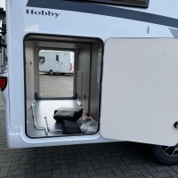 Hobby V65 GE Optima Ontour Enkele Bedden Fietsenrek Luifel Schotel Foto #17