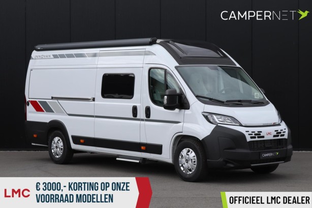 LMC Innovan 640 140pk Automaat | Lengtebedden | Luifel | Panoramadak | Inlegramen | Cruise Control | Nieuw uit voorraad leverbaar |