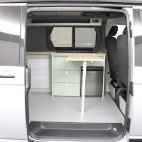 Volkswagen Transporter Buscamper 2.0TDI 150Pk Euro-6 Lang Inbouw nieuw California-look | 4-zitpl./4-slaapplaatsen | Slaaphefdak |NW.STAAT Foto #5