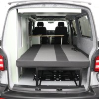 Volkswagen Transporter Buscamper 2.0TDI 150Pk Euro-6 Lang Inbouw nieuw California-look | 4-zitpl./4-slaapplaatsen | Slaaphefdak |NW.STAAT Foto #7