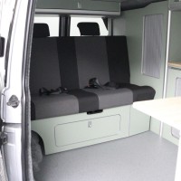 Volkswagen Transporter Buscamper 2.0TDI 150Pk Euro-6 Lang Inbouw nieuw California-look | 4-zitpl./4-slaapplaatsen | Slaaphefdak |NW.STAAT Foto #11