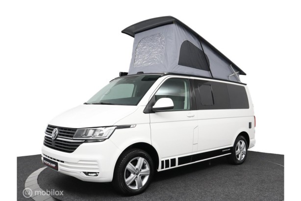Volkswagen Transporter 6.1 Buscamper 2.0TDI 150Pk Aut/ DSG-7 Inbouw nieuw California-look | 4-Pers | Slaap-hefdak |NWST