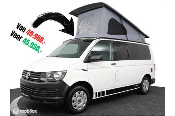 Volkswagen Transporter Buscamper 2.0TDi 102Pk Inbouw nieuw California-look 4-slaapplaatsen | Slaaphefdak | NIEUWSTAAT