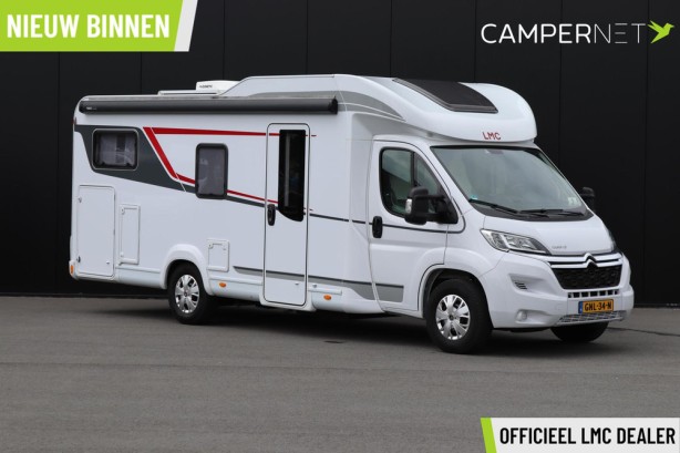 Lmc Tourer Lift 730 165PK | Lengtebedden | Gescheiden douche | Hefbed | Fietsendrager | Zonnepaneel | Bearlock | Dakairco | Luifel | Fietsendrager