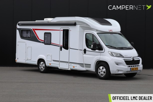 Lmc Tourer Lift 730 165PK | Lengtebedden | Gescheiden douche | Hefbed | Fietsendrager | Zonnepaneel | Bearlock | Dakairco | Luifel | Fietsendrager