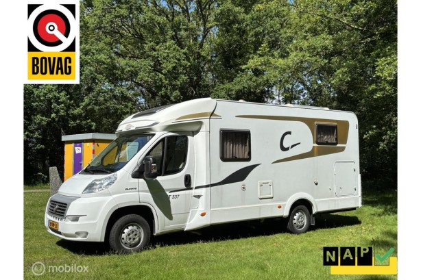 Carado T 337 Fiat 2.3 131pk Euro 5 | Enkele-bedden | Douche/ wc | Garage | Omvormer 1500w | zonnepanelen | 720 kg laadvermogen | 6,9m Lang | 1e Eigenaar  | NL camper | Orig. 28dkm NAP | DEALER-STAAT