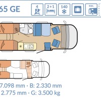 Hobby Optima De Luxe T65 GE Silverline | Lengtebedden | Luxe Foto #32