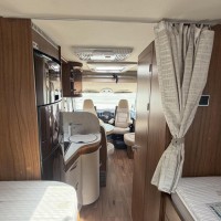 Hymer B 588 Automaat Enkele Bedden Hefbed 2X Airco Omvormer Zonnepaneel Foto #24