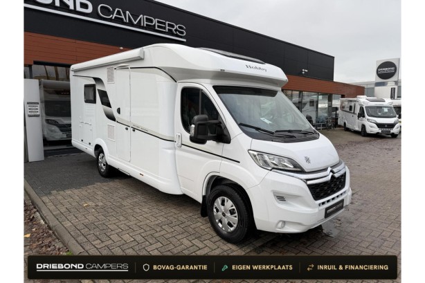 Hobby Optima Ontour  T 70 E Enkele Bedden Grote Badkamer Luifel