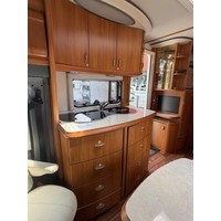Hobby T 600 GFS Dwarsbed Zonnepaneel Unieke Staat 24501KM!!! Foto #32