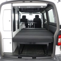 Volkswagen Transporter Buscamper 2.0 TDI 140 Pk DSG-7 Lang California-look  | 2-Persoons | Luifel | Hefdak | Stand-kachel | Two Tone kleur  | TOPSTAAT Foto #6