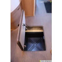 Carthago C-Tourer I 150 QB 170pk Automaat | Zo goed als nieuw | Queensbed | Gescheiden douche | Dubbele bodem | Hefbed | Luxe | LED koplampen | Foto #47