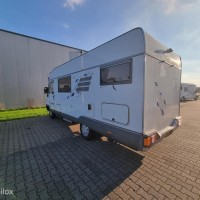 Hymer B 644 G – Dwarsbed – Dakairco – Grote Garage - hefbed Foto #12