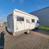 Hymer B 644 G – Dwarsbed – Dakairco – Grote Garage - hefbed Foto #14