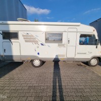 Hymer B 644 G – Dwarsbed – Dakairco – Grote Garage - hefbed Foto #17