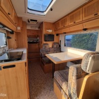 Hymer B 644 G – Dwarsbed – Dakairco – Grote Garage - hefbed Foto #23