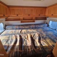 Hymer B 644 G – Dwarsbed – Dakairco – Grote Garage - hefbed Foto #24