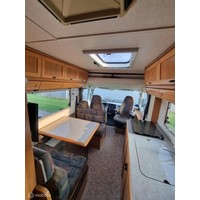 Hymer B 644 G – Dwarsbed – Dakairco – Grote Garage - hefbed Foto #26