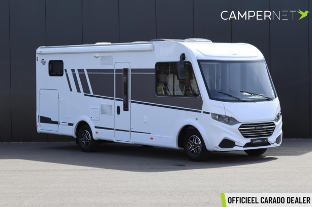Carado I447 140pk Automaat | Lengtebedden 215cm ! | Hefbed | Pro + pakket | Fiat 10&amp;amp;#039;&amp;amp;#039; multimediasysteem | Oven | Achteruitrijcamera | Nieuw uit voorraad leverbaar | Gescheiden douche |